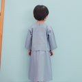 The Arte Baby Baju Kurung Dress Stone Blue - Umbi