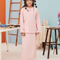 The Arte Girl Baju Kurung Top Soft Pink - Umbi