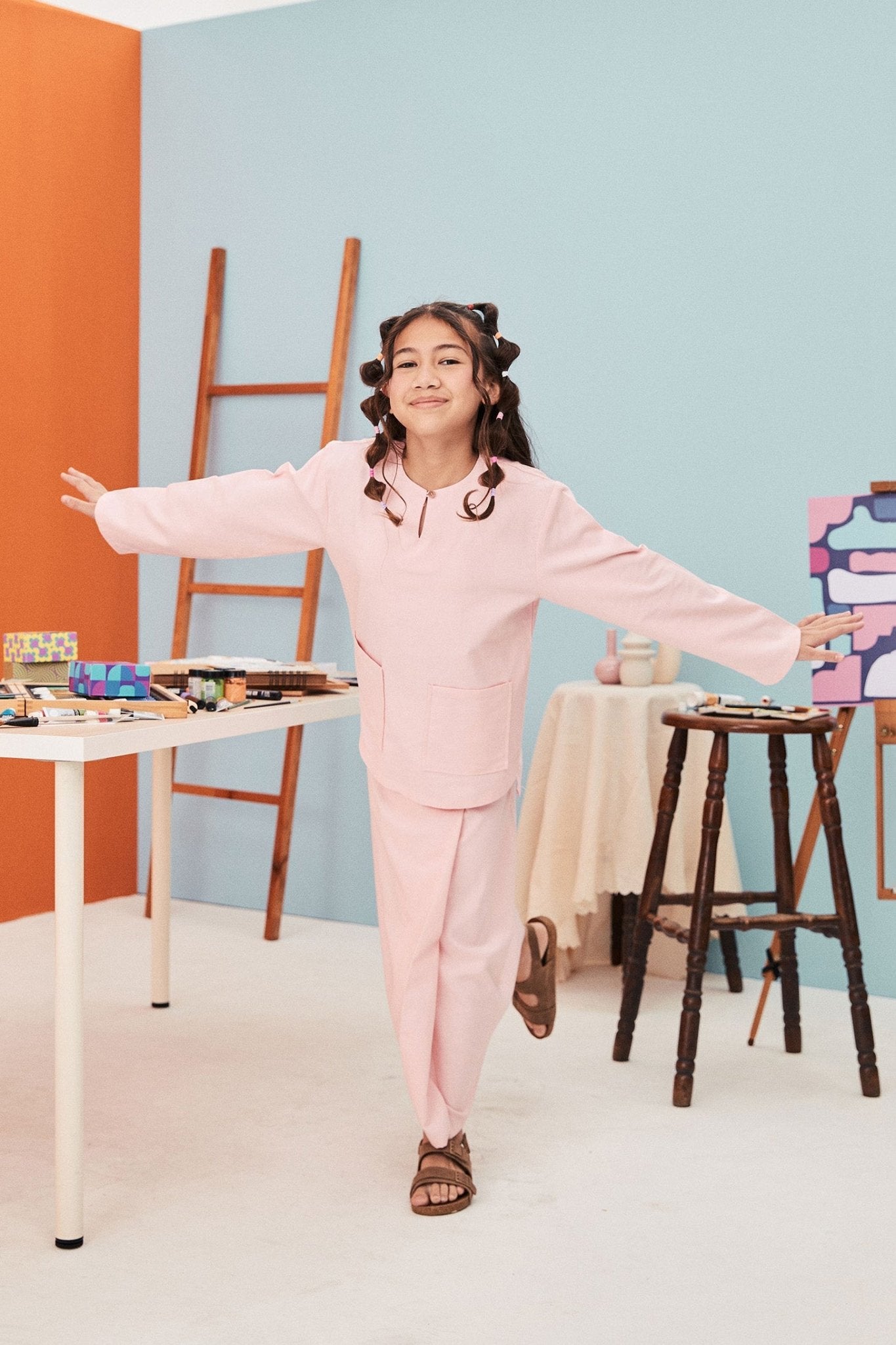 The Arte Girl Classic Skirt Soft Pink - Umbi