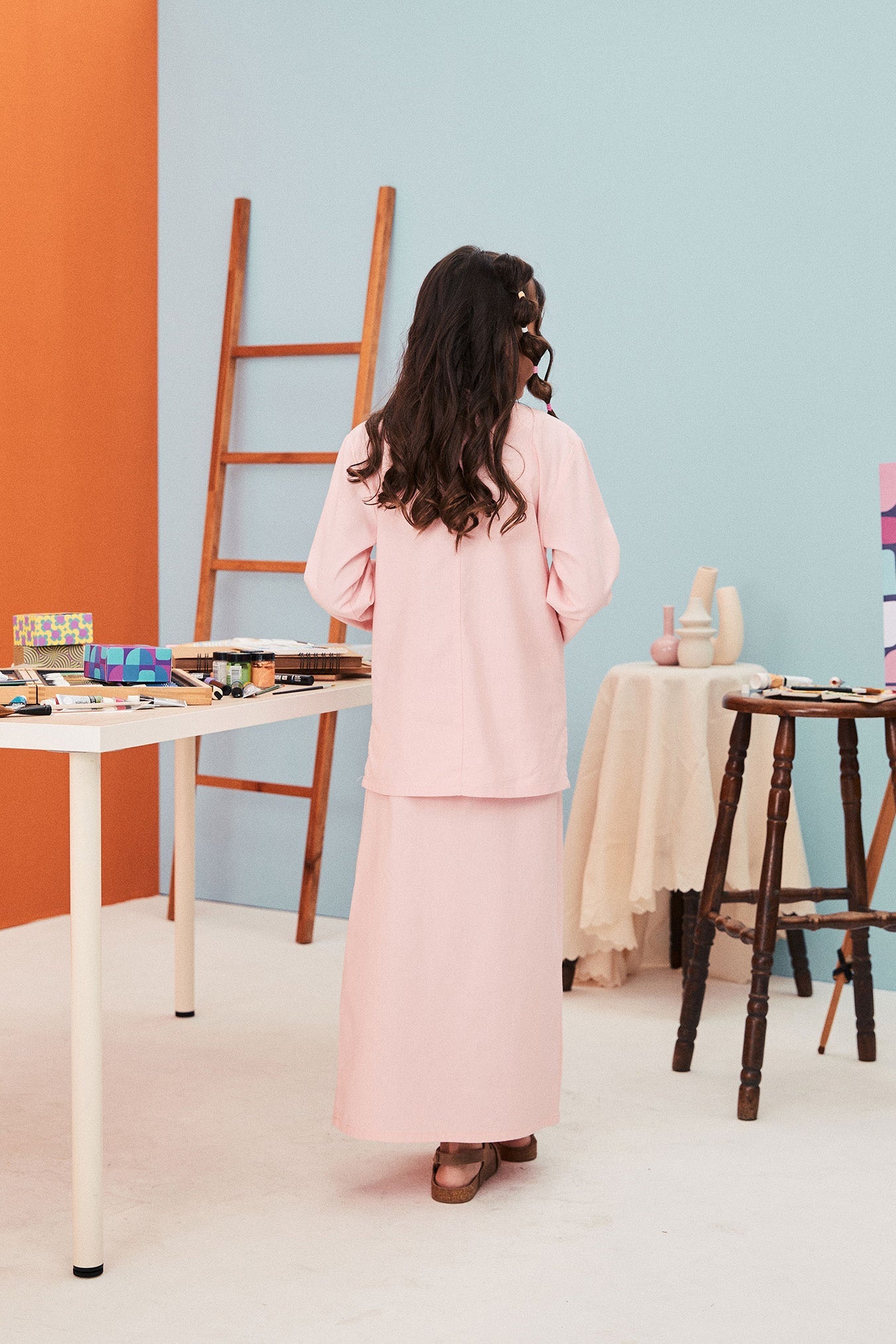 The Arte Girl Classic Skirt Soft Pink - Umbi