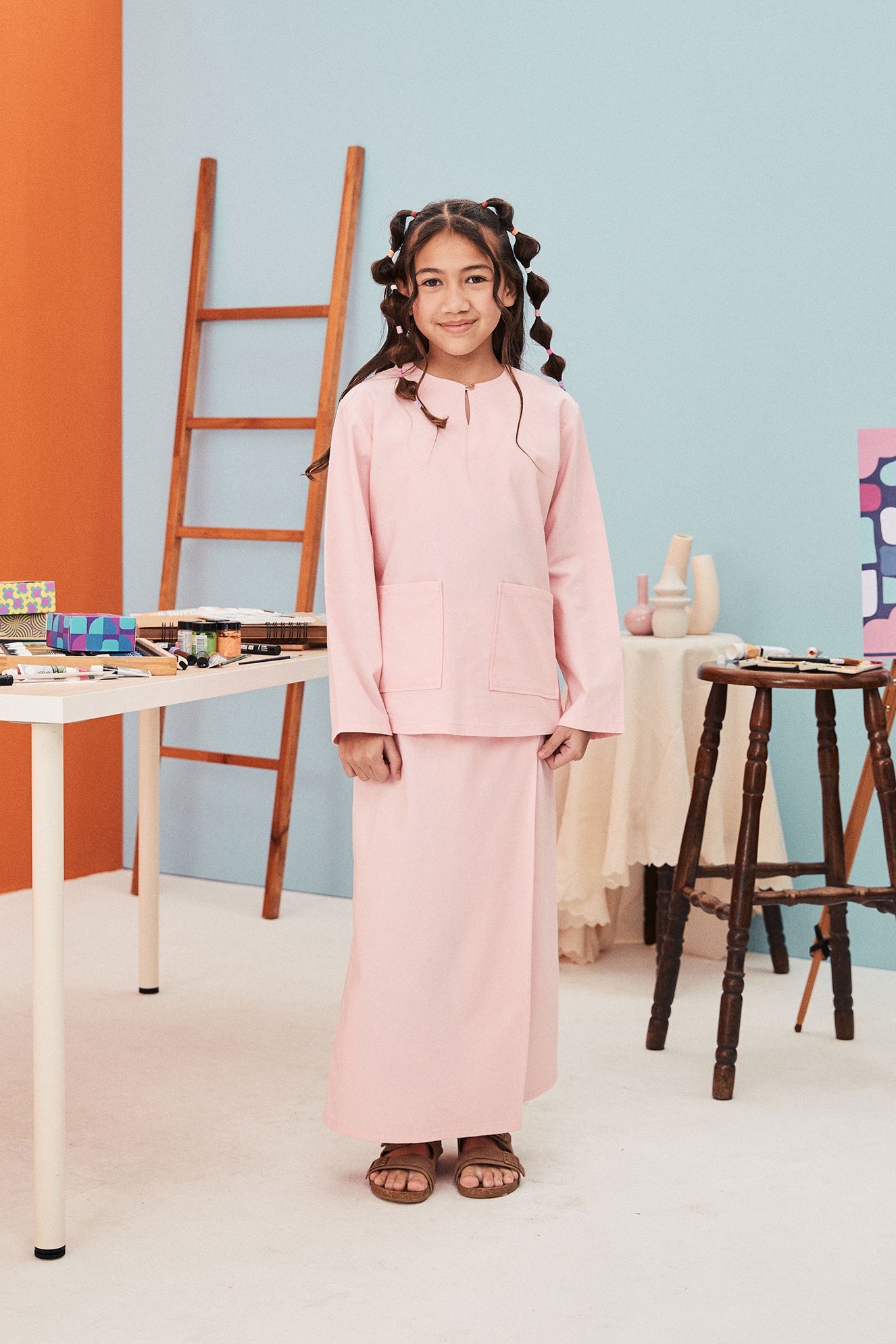 The Arte Girl Classic Skirt Soft Pink - Umbi