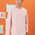 The Arte Men Kurta Top Soft Pink - Umbi