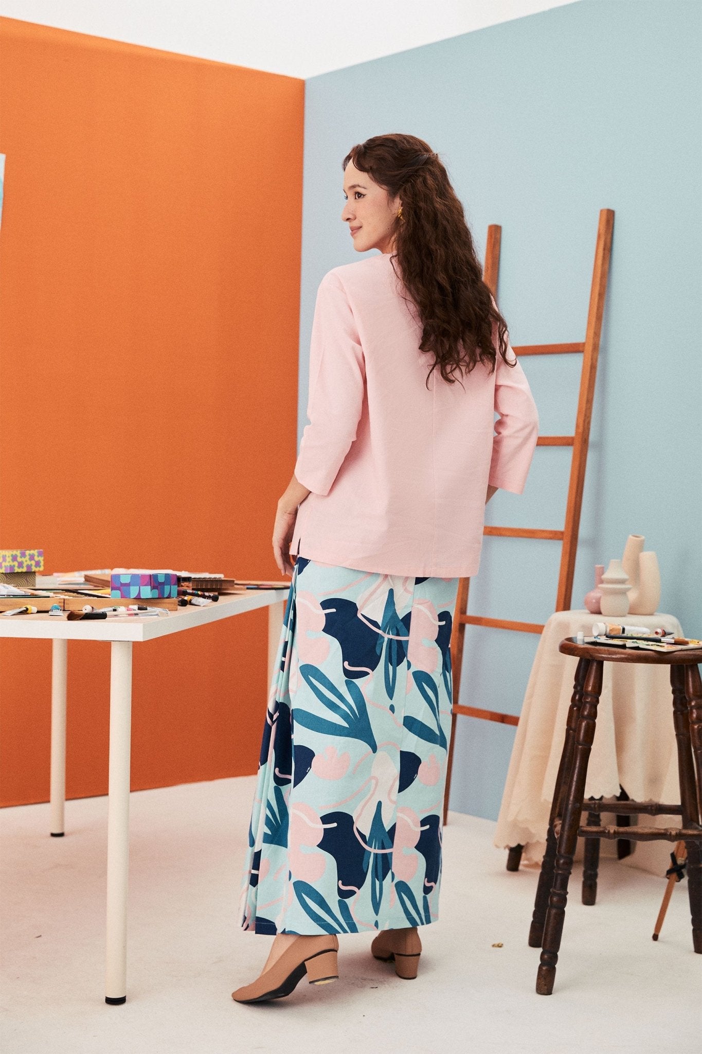 The Arte Women Boxy Blouse Soft Pink - Umbi