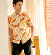 The Breakfast Club Men Holiday Shirt Marmalade Print - Umbi
