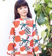 The Bumi Classic Kurung Top Tomato Cherry Print - Umbi