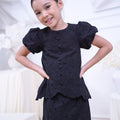 The Canvas Collection Girl Amelia Kurung Set Black Lace - Umbi