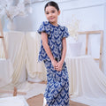 The Canvas Collection Girl Amelia Kurung Set Navy Blue Lace - Umbi