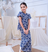 The Canvas Collection Girl Amelia Kurung Set Navy Blue Lace - Umbi