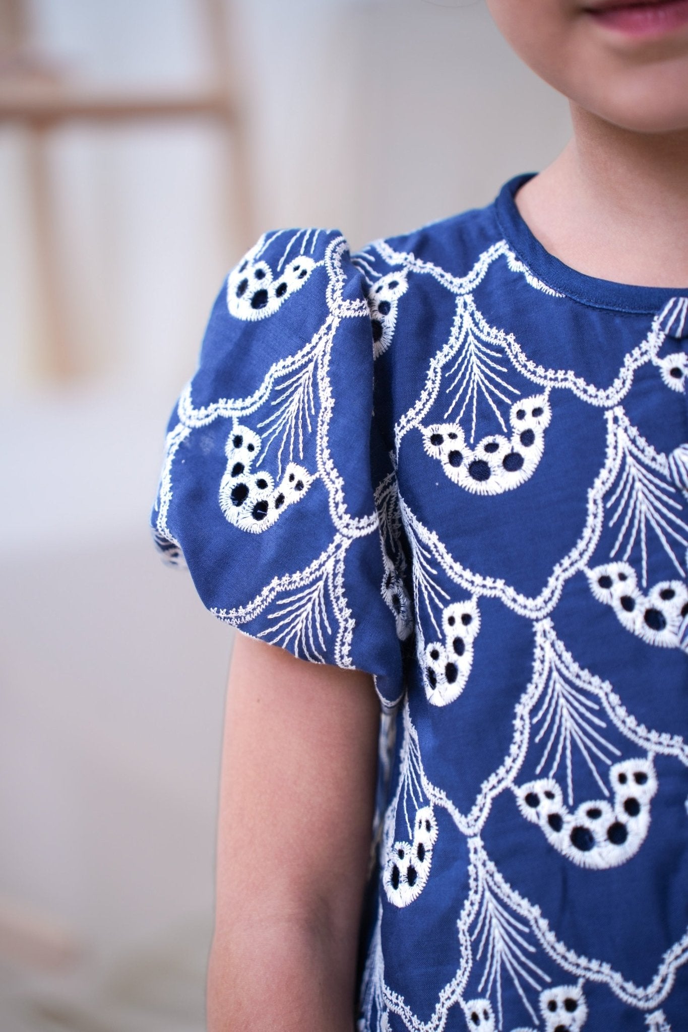 The Canvas Collection Girl Amelia Kurung Set Navy Blue Lace - Umbi