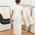 The Canvas Collection Girl Amelia Kurung Set White Lace - Umbi