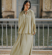 The City Breeze Pt.2 Women Airy Blouse Olive Green - Umbi