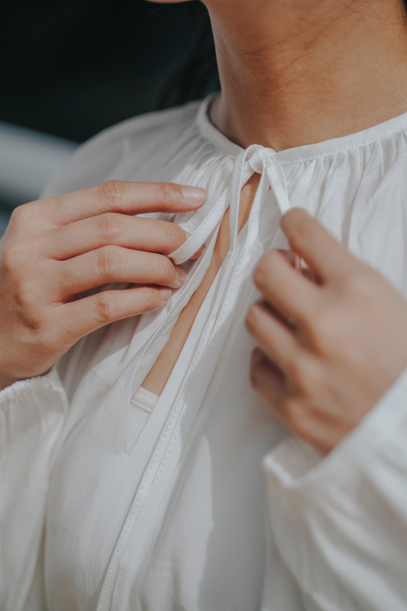 The City Breeze Pt.2 Women Airy Blouse White - Umbi