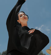 The City Breeze Pt.2 Women Loose Fit Blouse Black - Umbi