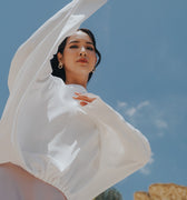 The City Breeze Pt.2 Women Loose Fit Blouse White - Umbi