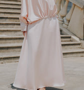 The City Breeze Pt.2 Women Satin A - Line Skirt Peach Pink - Umbi