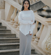 The City Breeze Pt.2 Women Satin Long Skirt Turquoise - Umbi