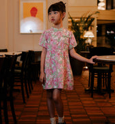 The Huā Collection Girl Puff Sleeves Cheongsam in 熙 Luna Lily - Umbi