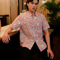 The Huā Collection Men Holiday Shirt in 熙 Luna Lily - Umbi