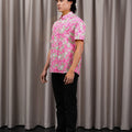 The Huā Collection Men Holiday Shirt in 熙 Luna Lily - Umbi