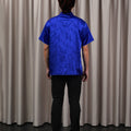 The Huā Collection Men Short Sleeves Samfu in 韵 Cadence Bamboo Blue - Umbi