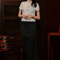 The Huā Collection Women Detachable Pleated Skirt in Black - Umbi