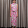 The Huā Collection Women Sleeveless Oriental Blouse in 熙 Luna Lily - Umbi