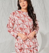 The Musim Collection Women Boxy Top Harvest Print - Umbi
