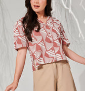 The Musim Collection Women Casual Top Harvest Print - Umbi