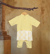 The Nusantara Collection Baby Baju Melayu 3 - in - 1 Butter Yellow - Umbi