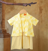 The Nusantara Collection Baby Kebarung Dress Butter Yellow - Umbi