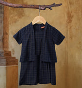 The Nusantara Collection Baby Kebarung Dress Checked Black - Umbi