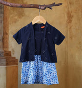 The Nusantara Collection Baby Kebarung Dress Malam Print - Umbi