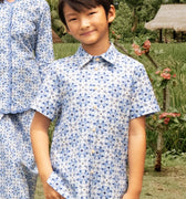 The Nusantara Collection Boy Sunday Shirt Siang Print - Umbi