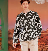 The Oasis Men Kurta Shadow Print - Umbi