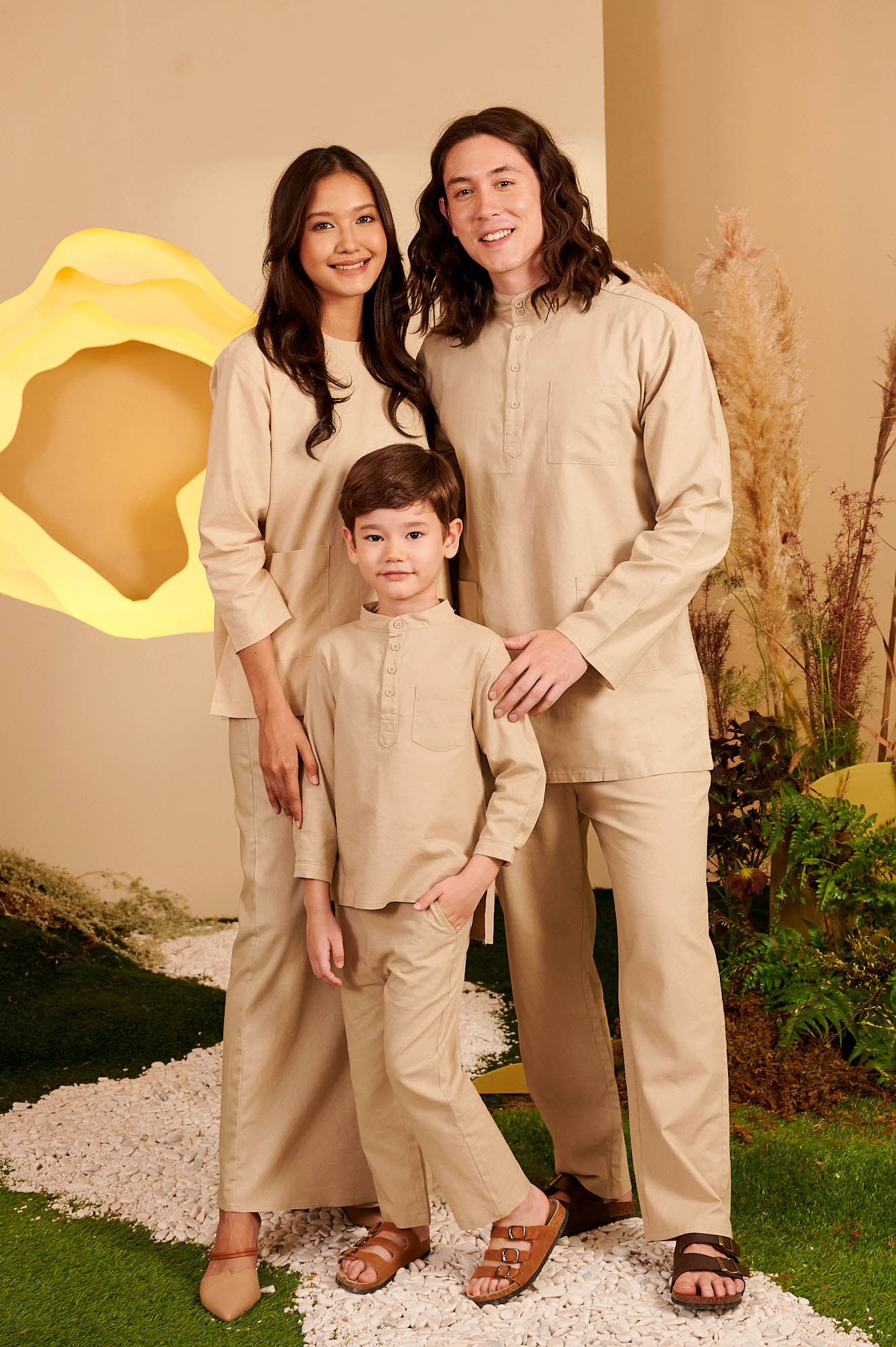 The Secret Garden Boy Baju Melayu Set Sand - Umbi