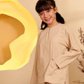 The Secret Garden Girl Kurung Top Sand - Umbi