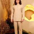 The Secret Garden Men Baju Melayu Set Sand - Umbi