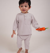 The Warisan Raya Baby Baju Melayu Set Pink - Umbi
