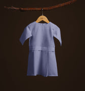 The Warisan Raya Baby Kurung Dress Stone Blue - Umbi