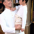 The Warisan Raya Boy Baju Melayu Set White - Umbi