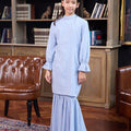 The Warisan Raya Girl Jasmine Kurung Set Blue Polka Dot - Umbi