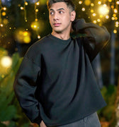 ULTRAsoft Men Marshmallow Sweatshirt Black - Umbi