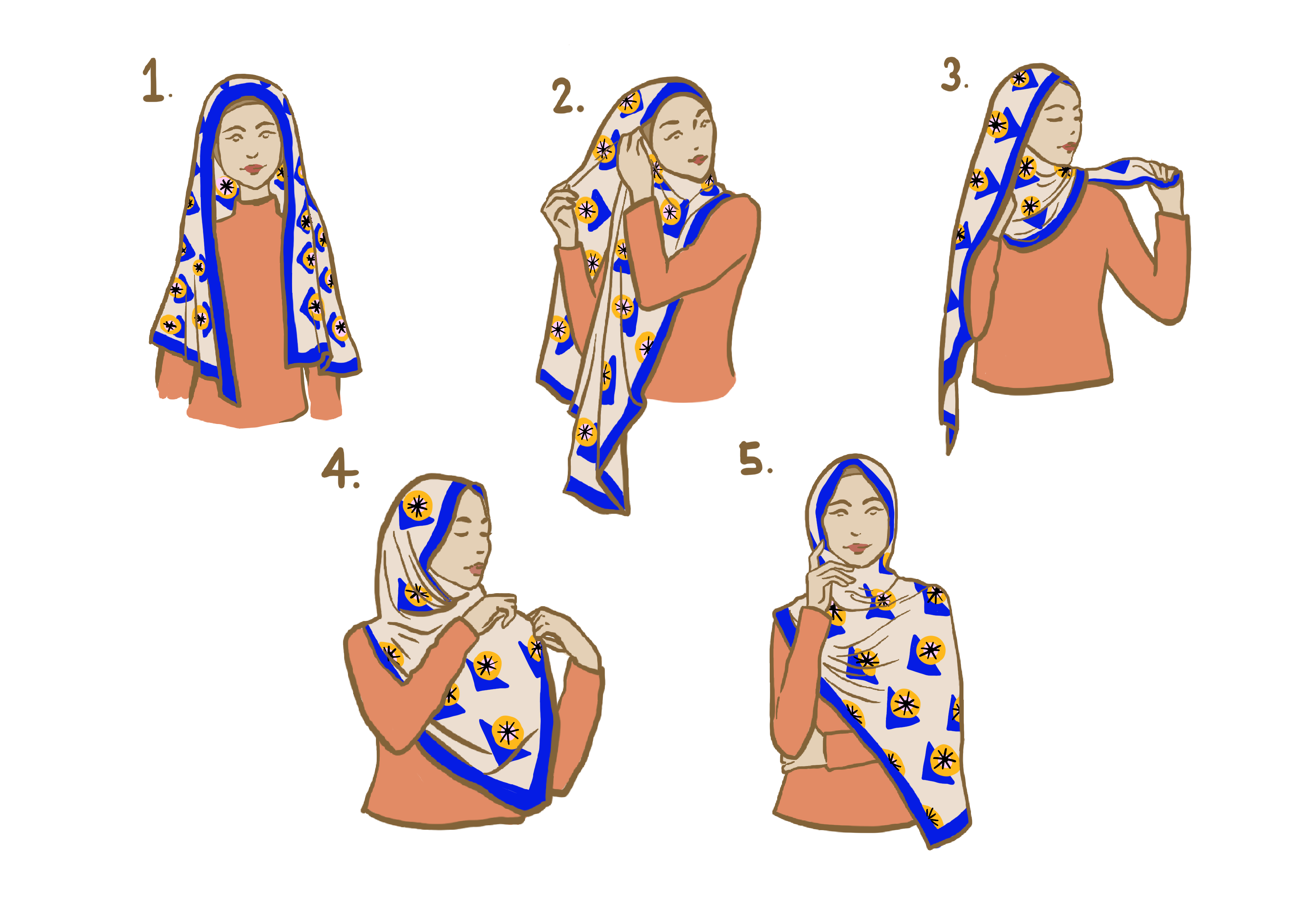 2 Simple Ways to style your Umbi Shawl