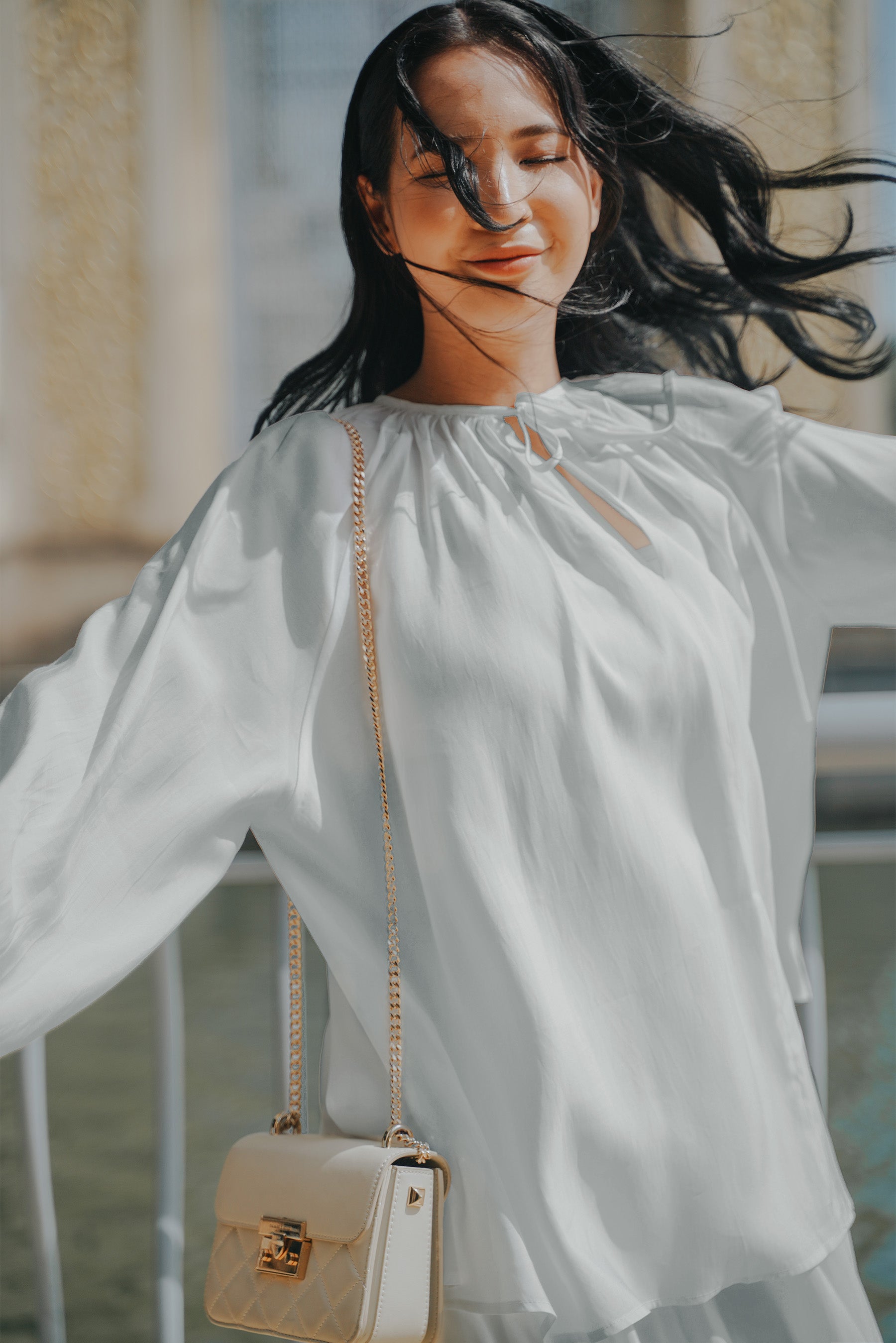 The City Breeze Pt.2 Women Airy Blouse Grey