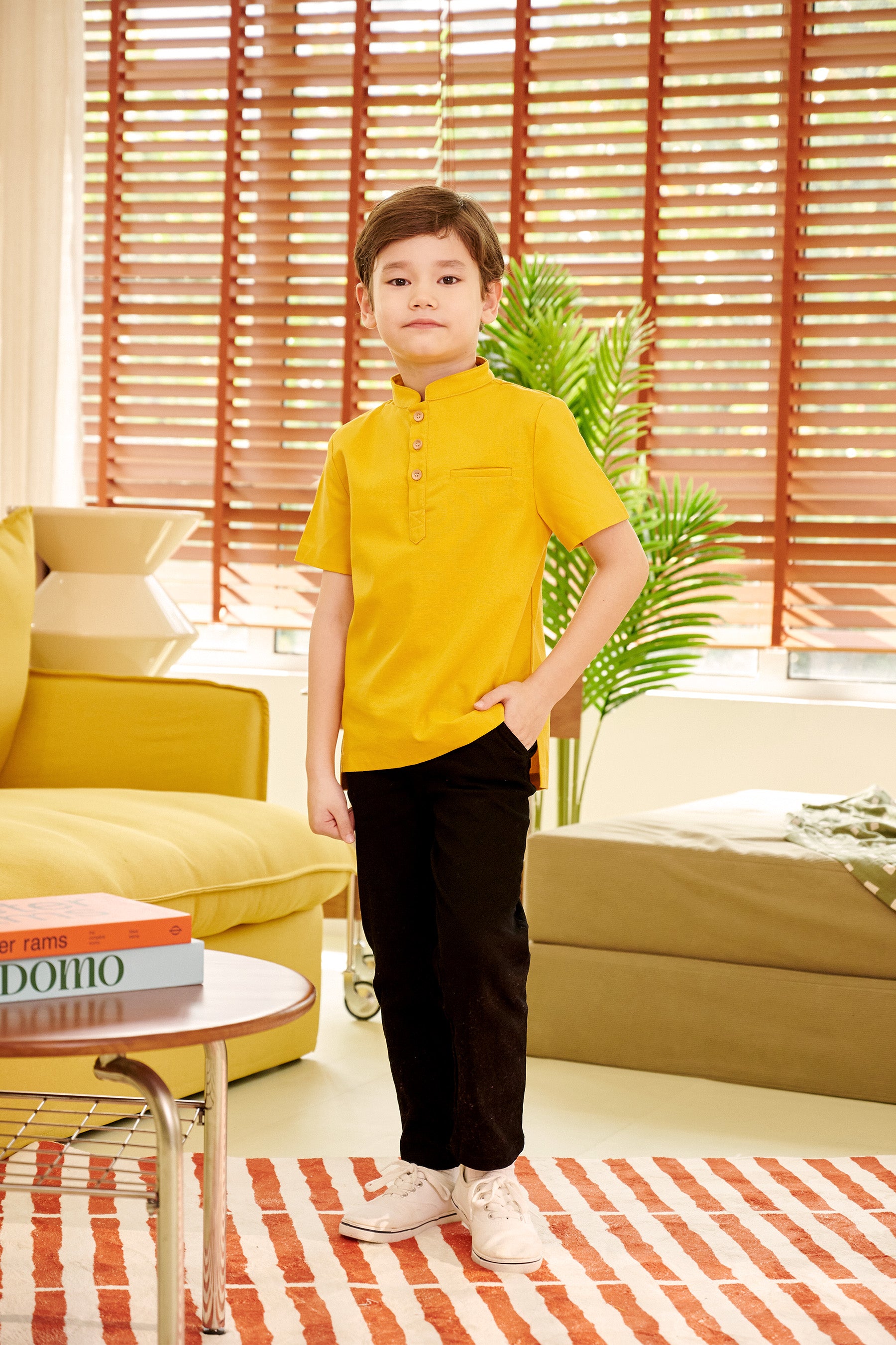 The Breakfast Club Boy Short Sleeves Shirt Mustard