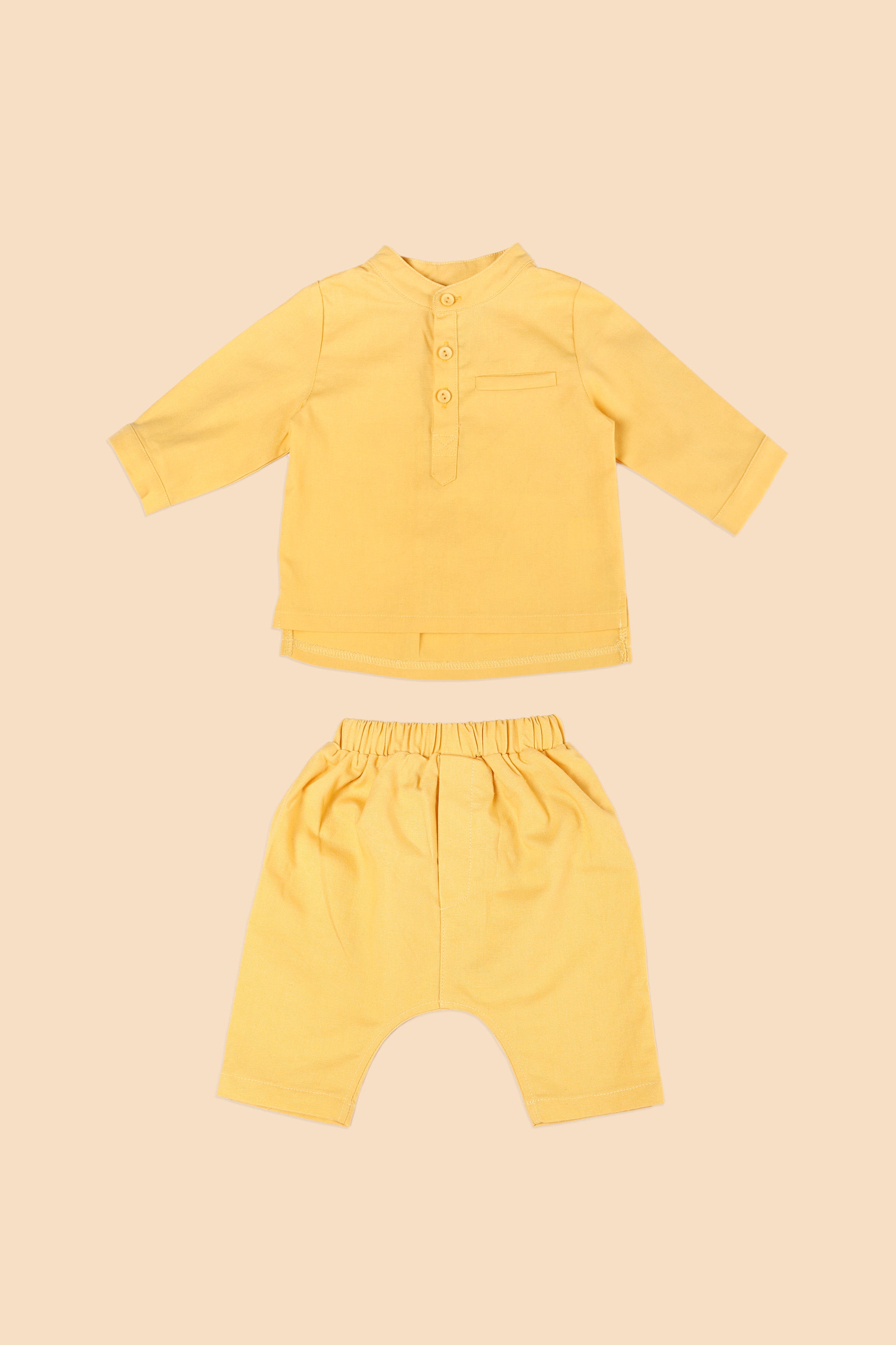 baju raya family sedondon baby baju melayu yellow