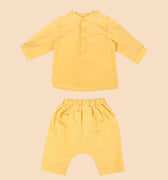 baju raya family sedondon baby baju melayu yellow