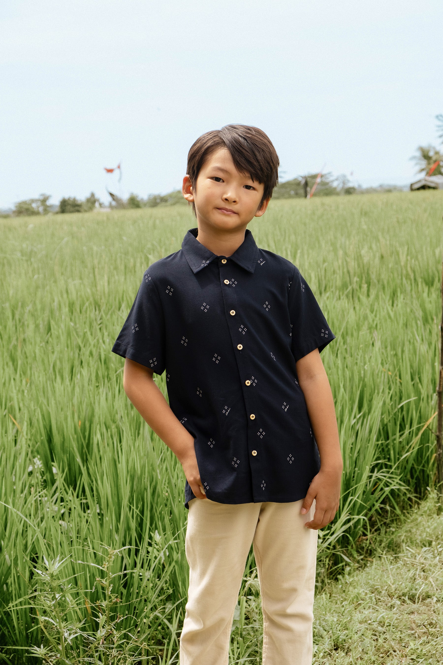 The Nusantara Collection Boy Sunday Shirt Malam Print