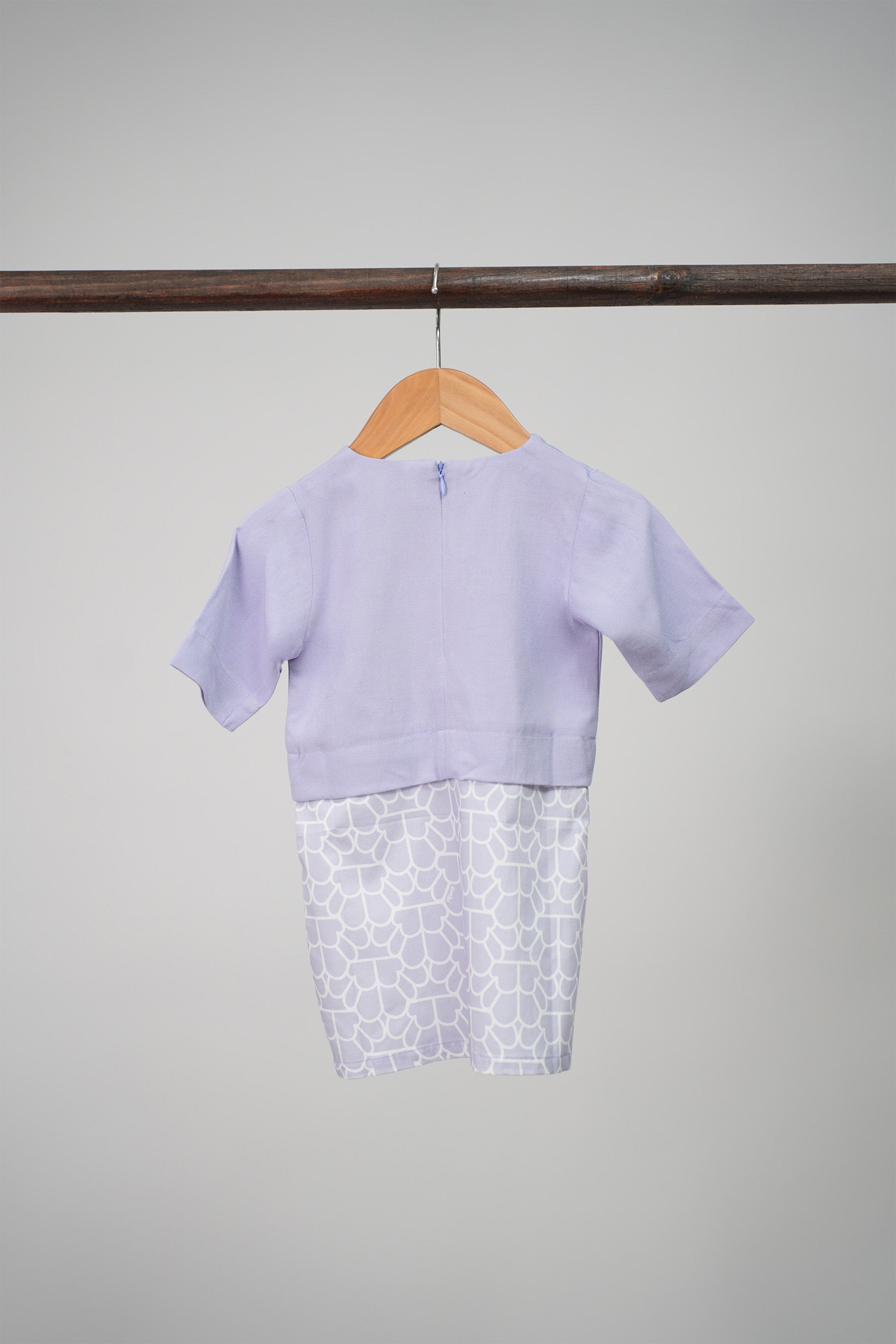 The Early Check-in Collection Baby Girl Kurung Dress in Ballroom Print