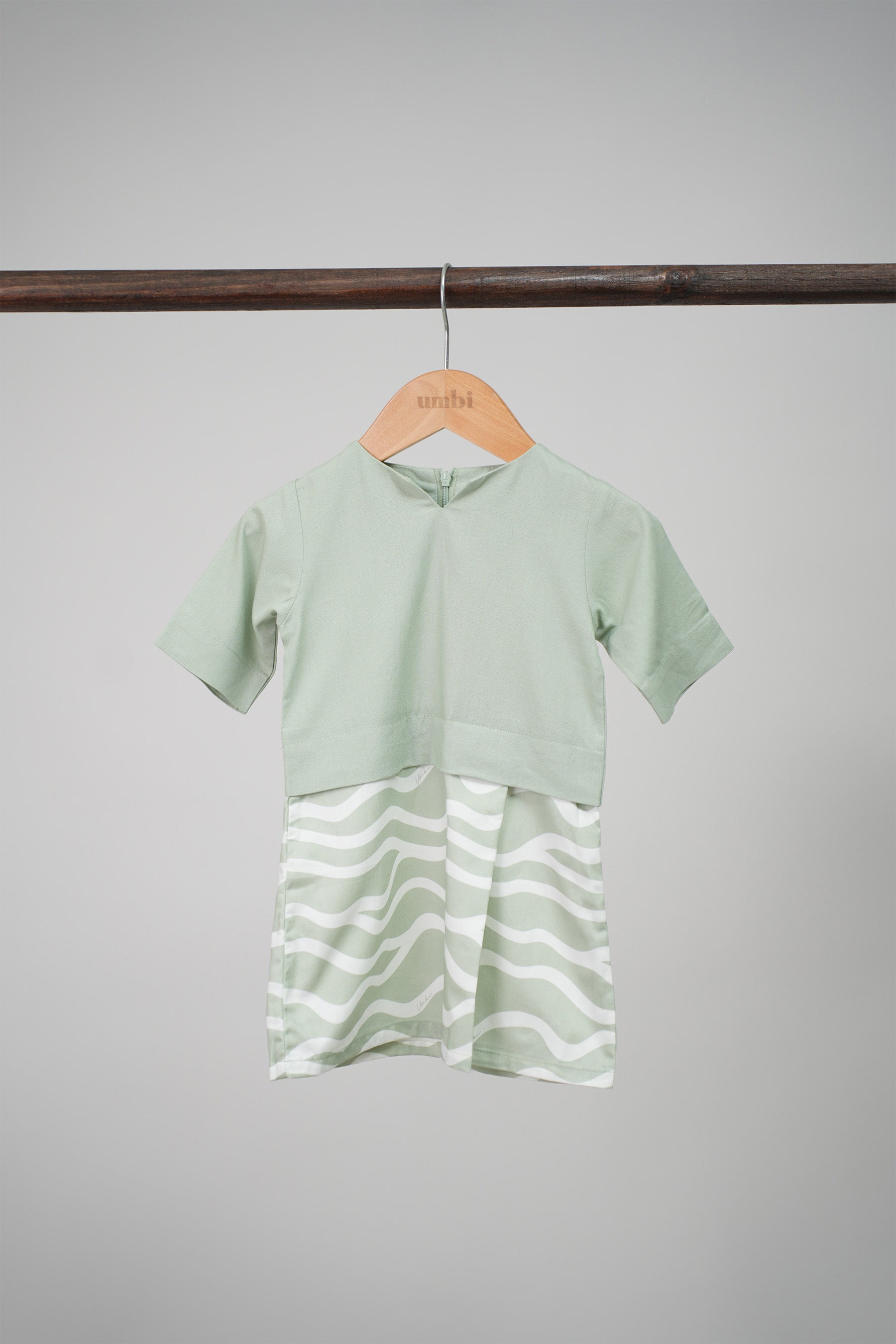 The Early Check-in Collection Baby Girl Kurung Dress in Meadow Print